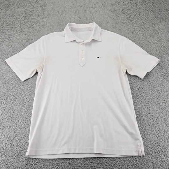 Vineyard Vines Shirt‎ Mens Small White Whale Polo Short Sleeve Preppy Golf - Picture 1 of 10